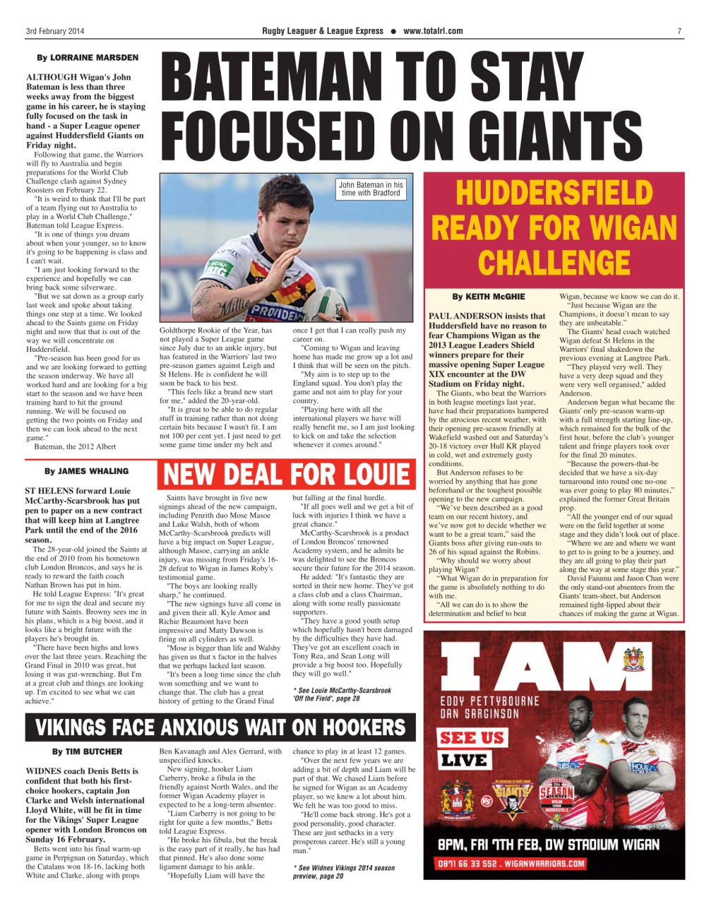 League Express Preview Pages