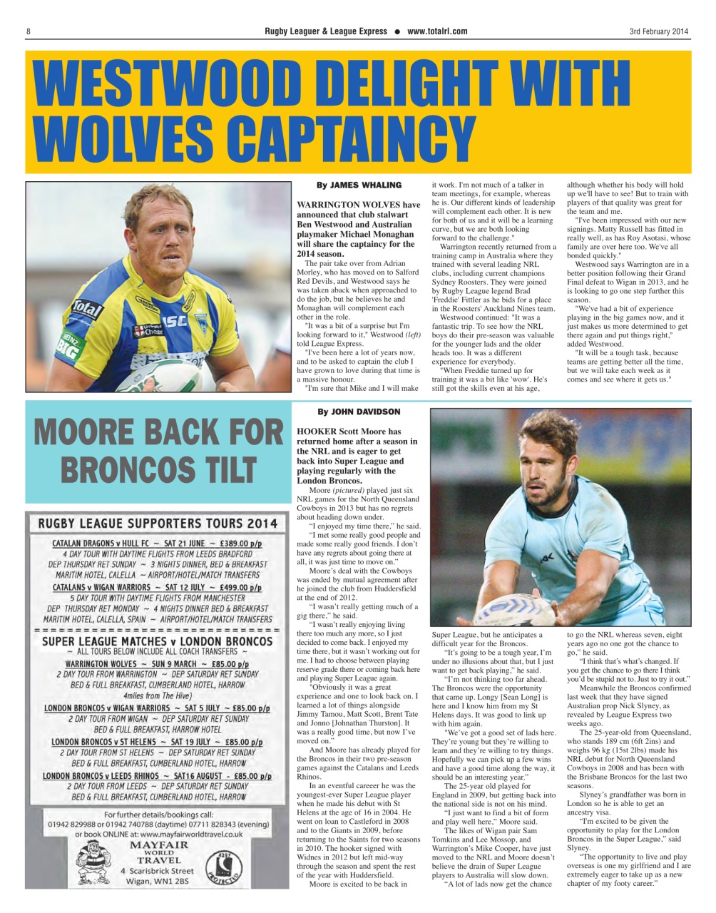 League Express Preview Pages