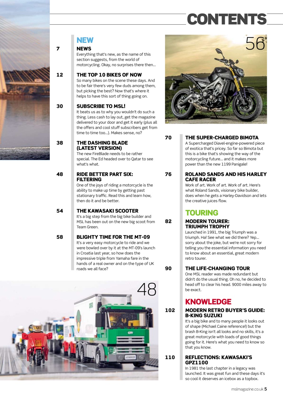 Motorcycle Sport & Leisure Preview Pages