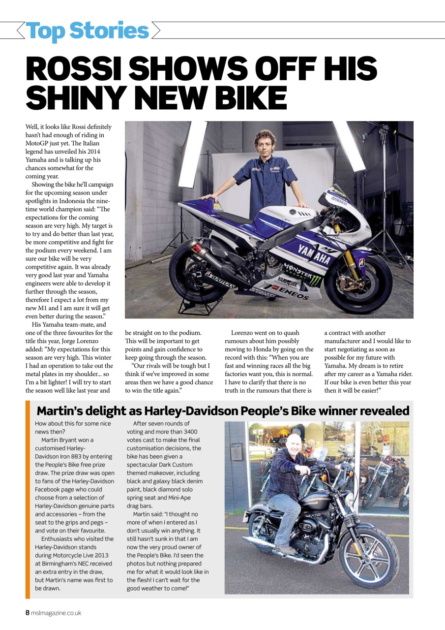 Motorcycle Sport & Leisure Preview Pages
