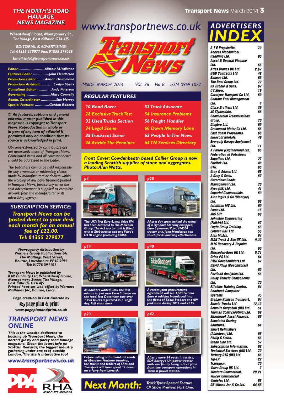 Transport News Preview Pages