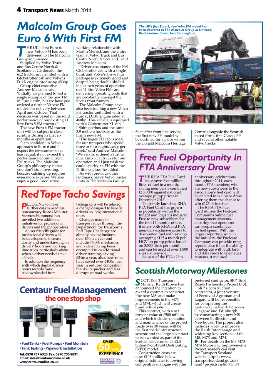 Transport News Preview Pages