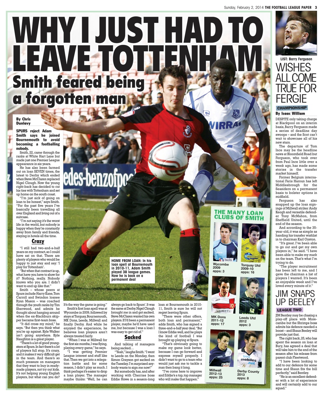 The Football League Paper Preview Pages