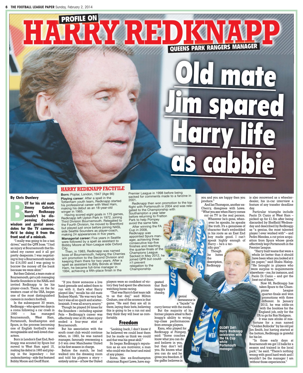 The Football League Paper Preview Pages