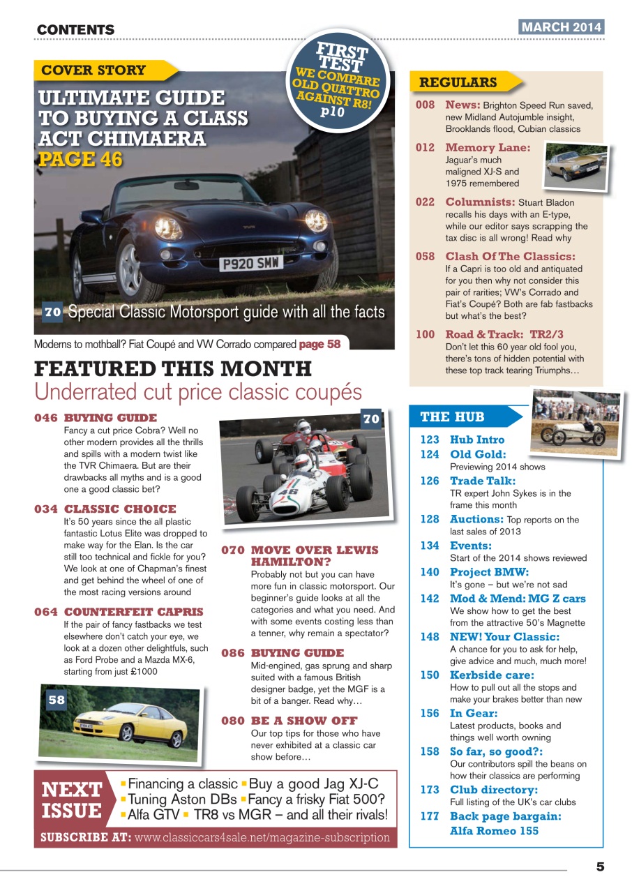 Classic Motoring Preview Pages