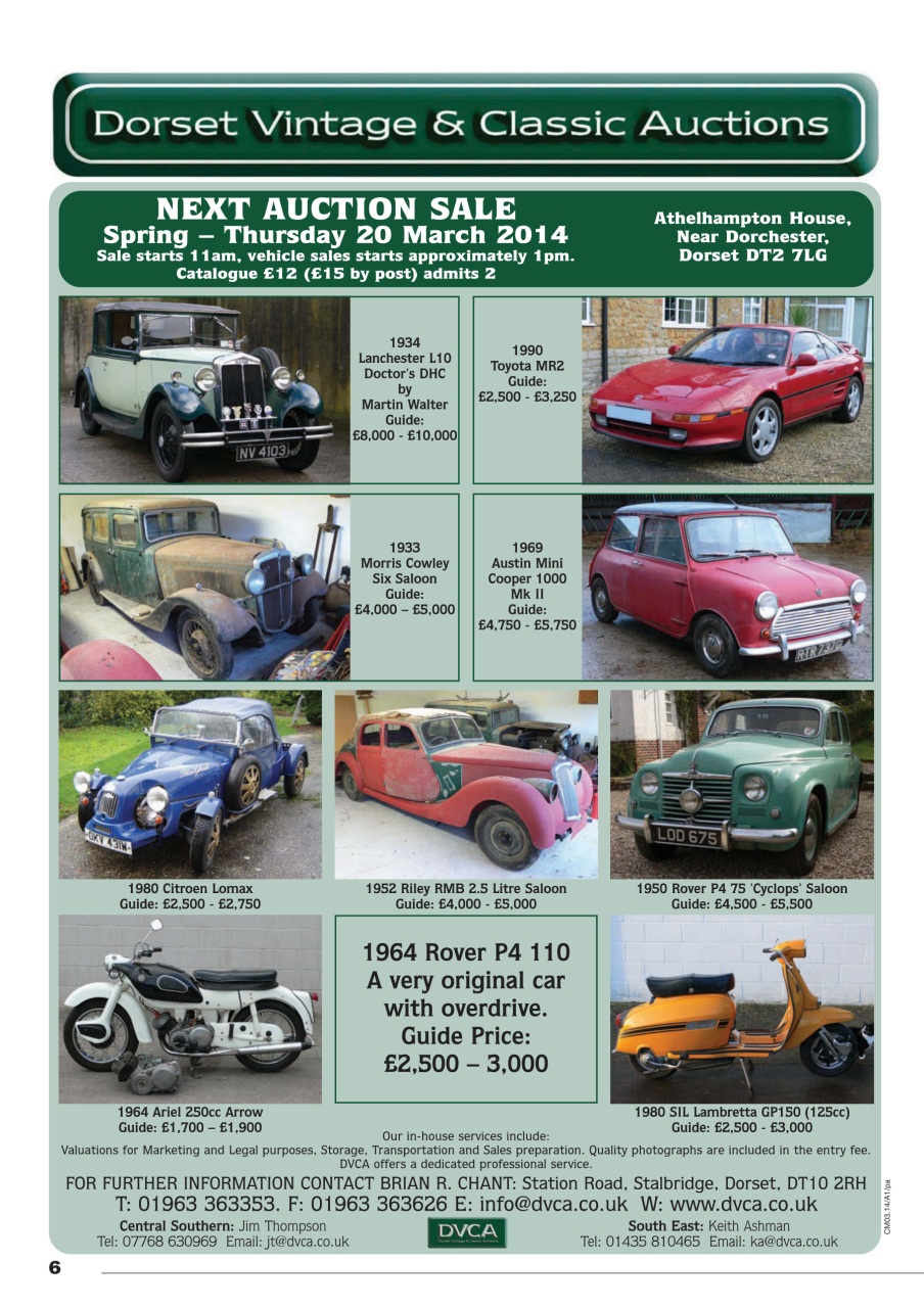 Classic Motoring Preview Pages