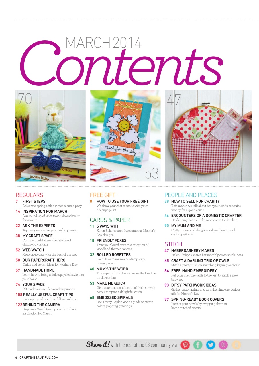 Crafts Beautiful Preview Pages