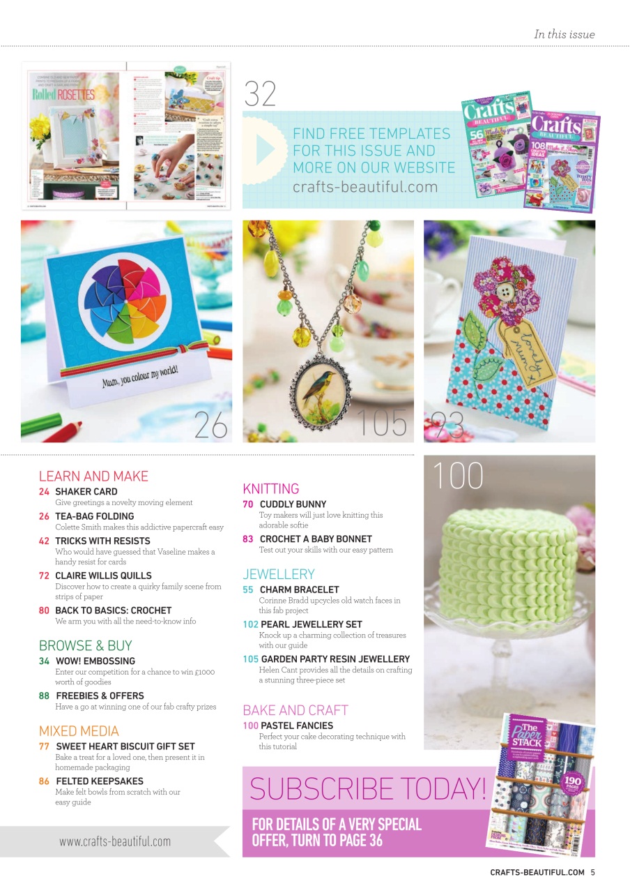 Crafts Beautiful Preview Pages