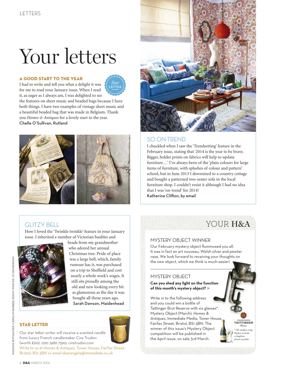 Homes & Antiques Magazine Preview Pages