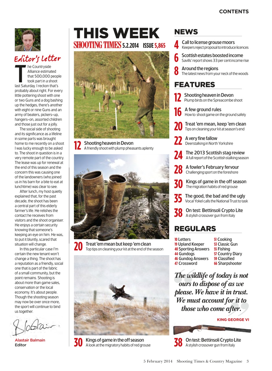 Shooting Times & Country Preview Pages