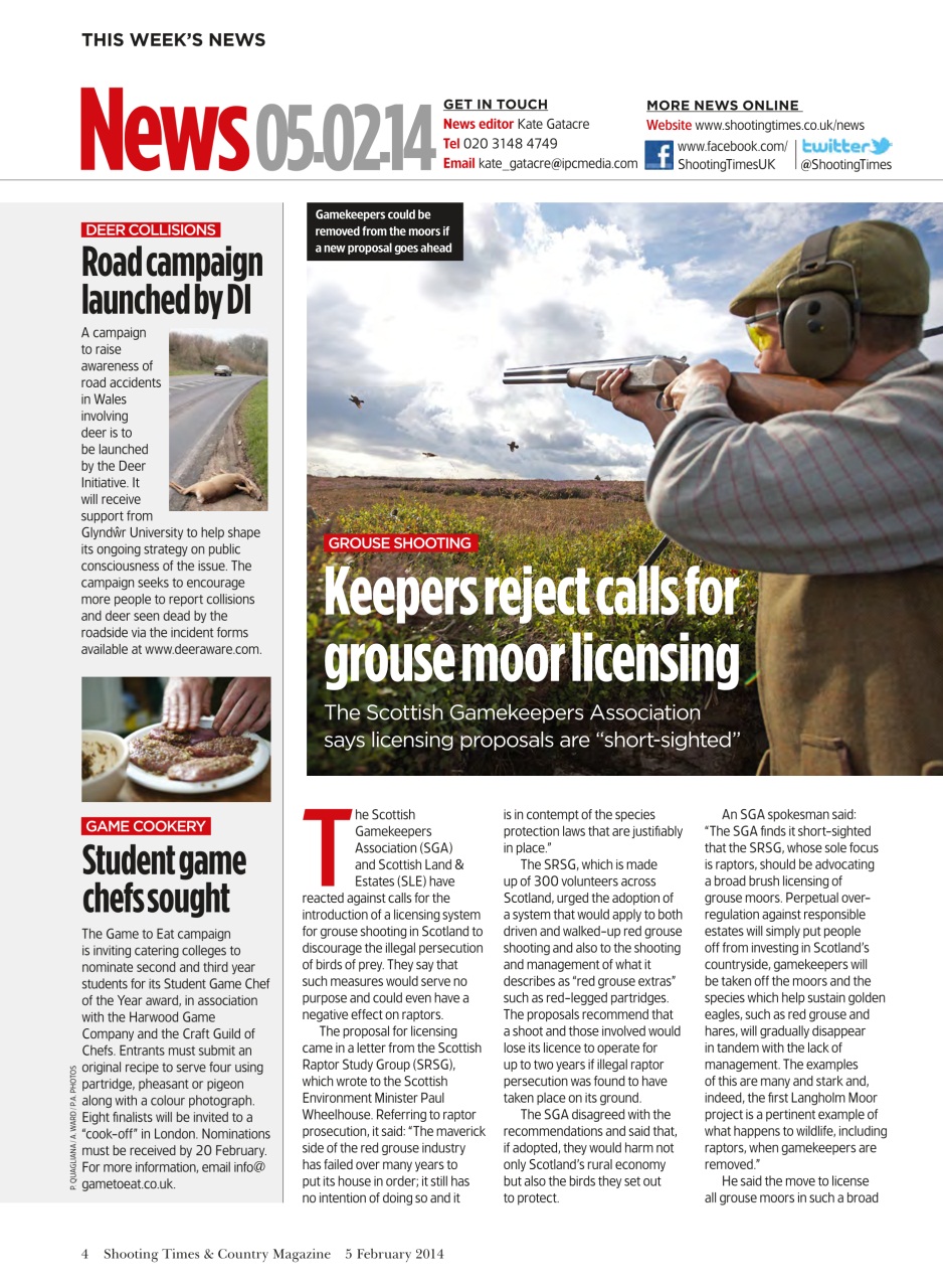 Shooting Times & Country Preview Pages