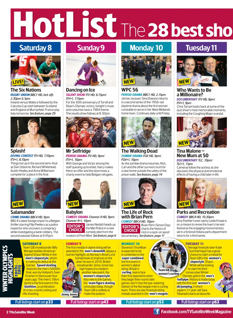 TV & Satellite Week Preview Pages