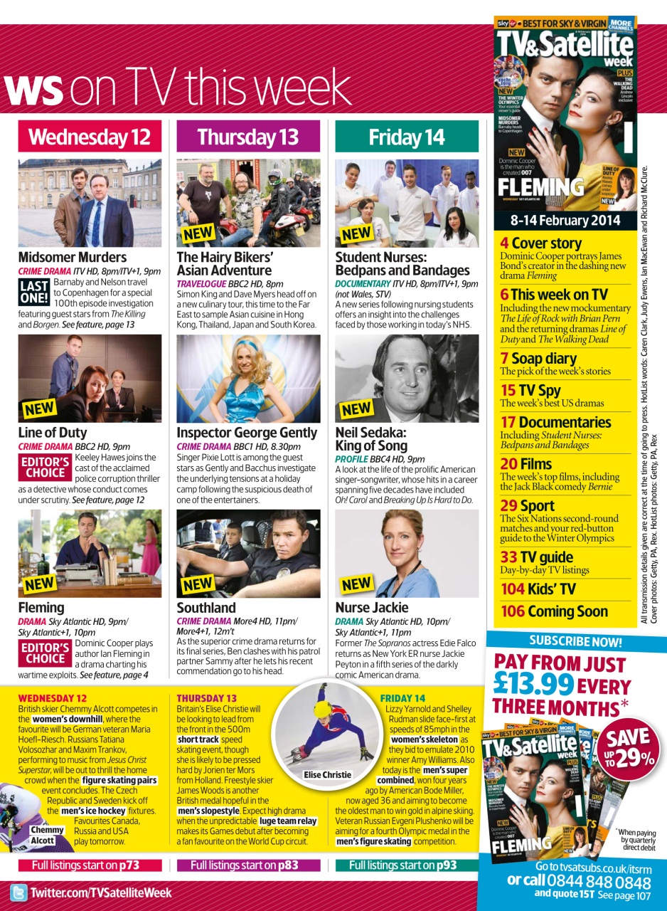 TV & Satellite Week Preview Pages