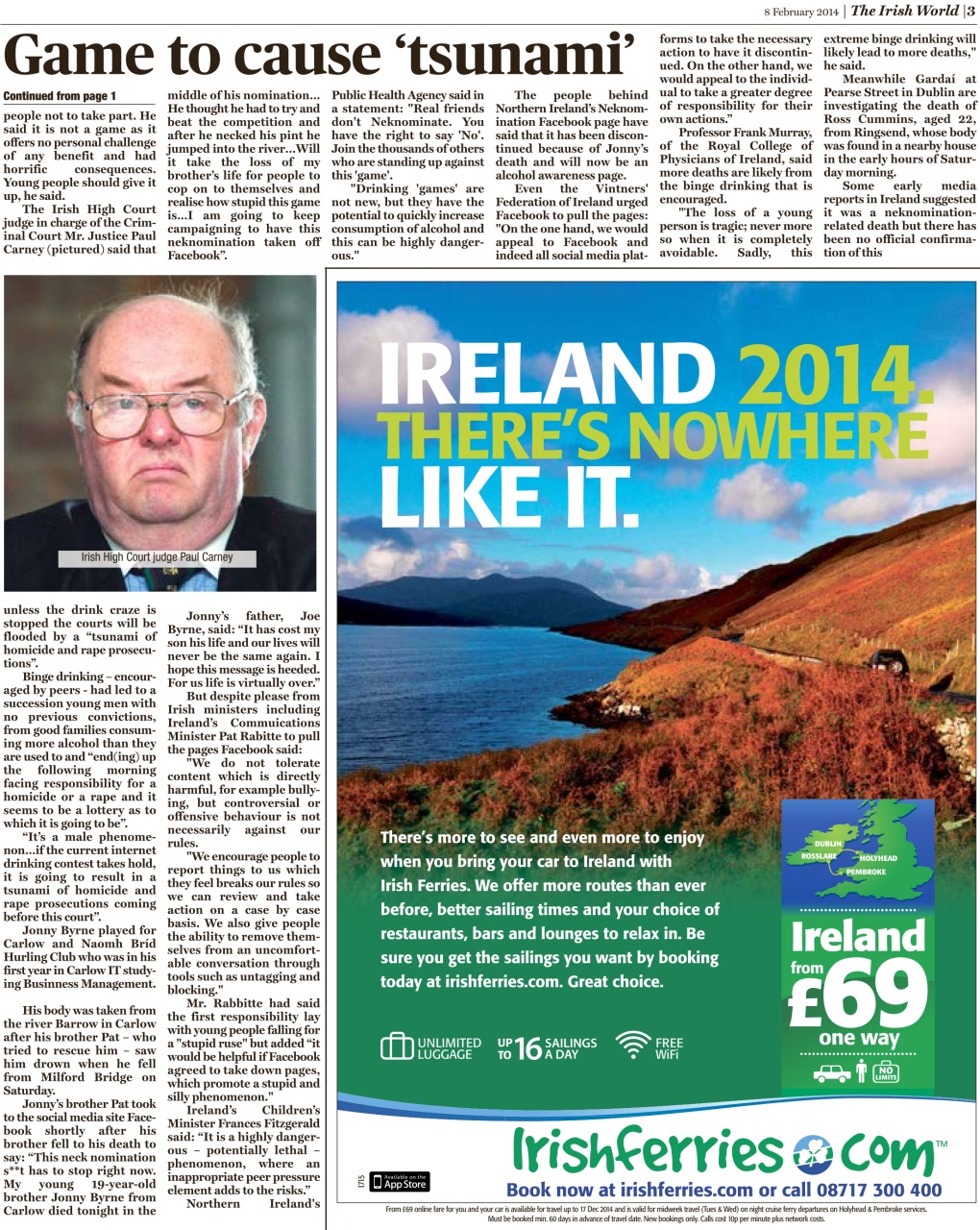 Irish World Preview Pages