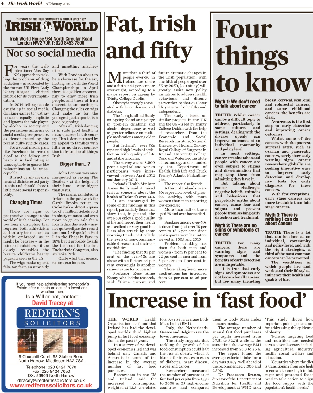 Irish World Preview Pages