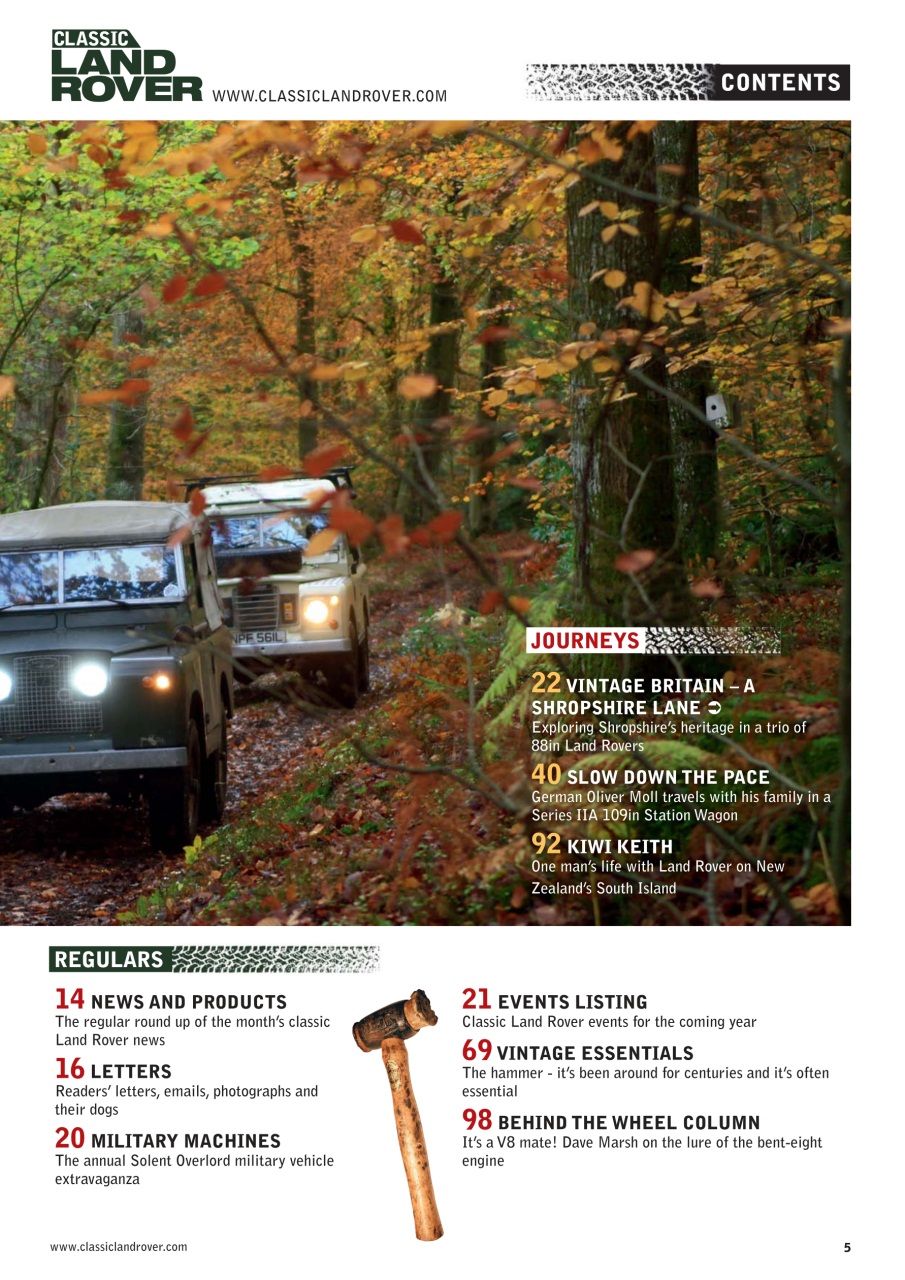Classic Land Rover Magazine Preview Pages