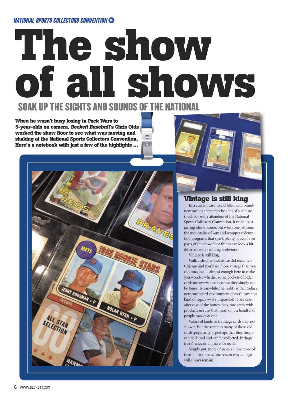 Beckett Baseball Magazine Preview Pages