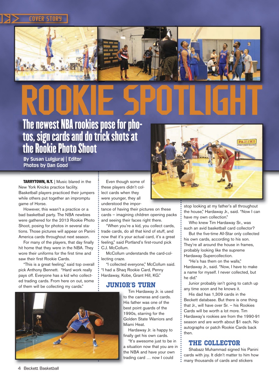 Beckett Basketball Magazine Preview Pages