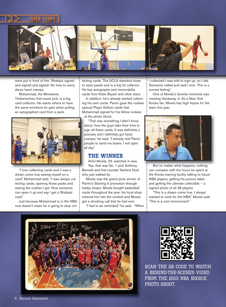 Beckett Basketball Magazine Preview Pages