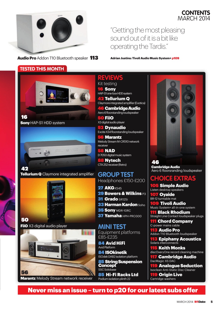 Hi-Fi Choice Preview Pages