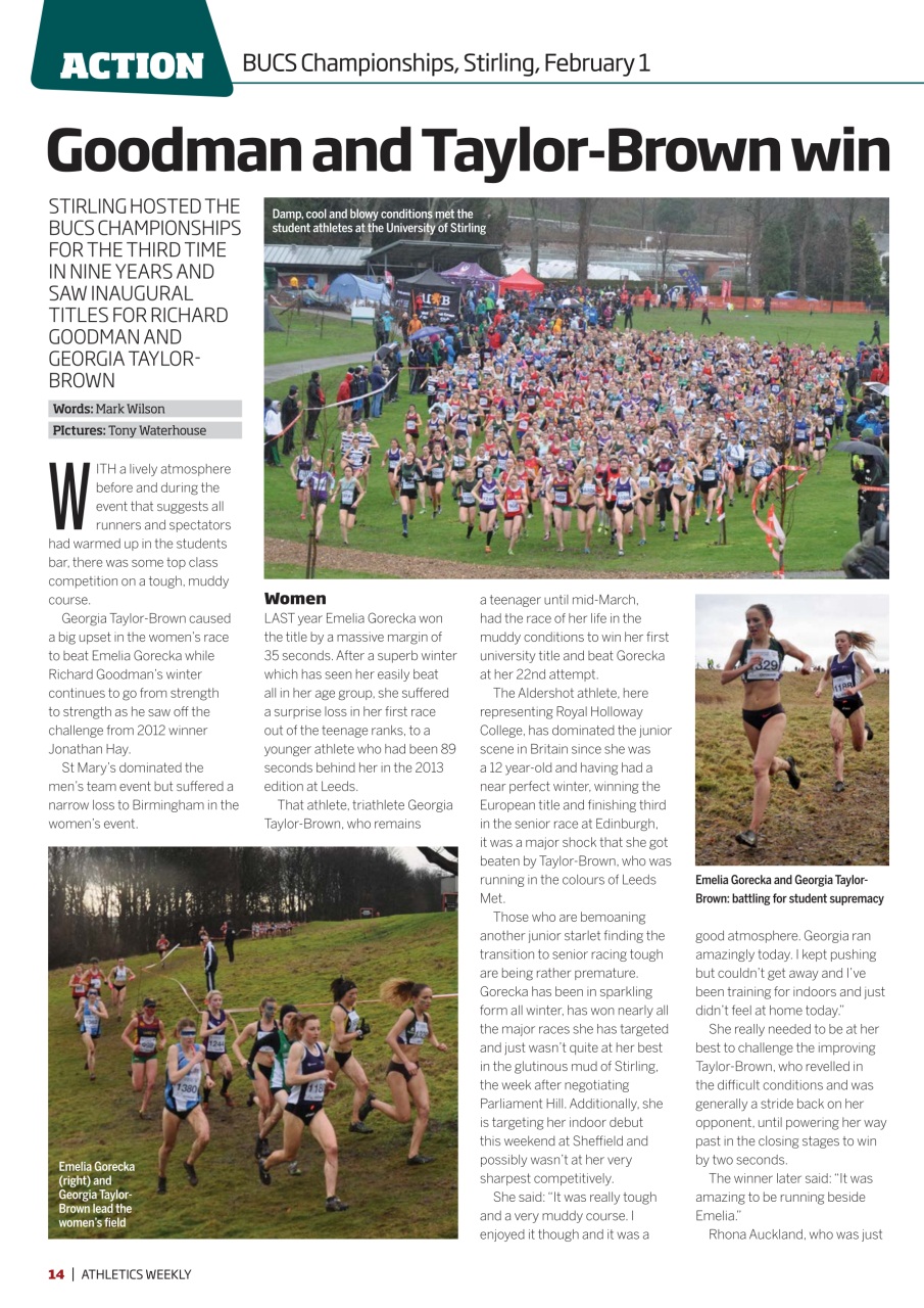 AW – Athletics Weekly Magazine Preview Pages