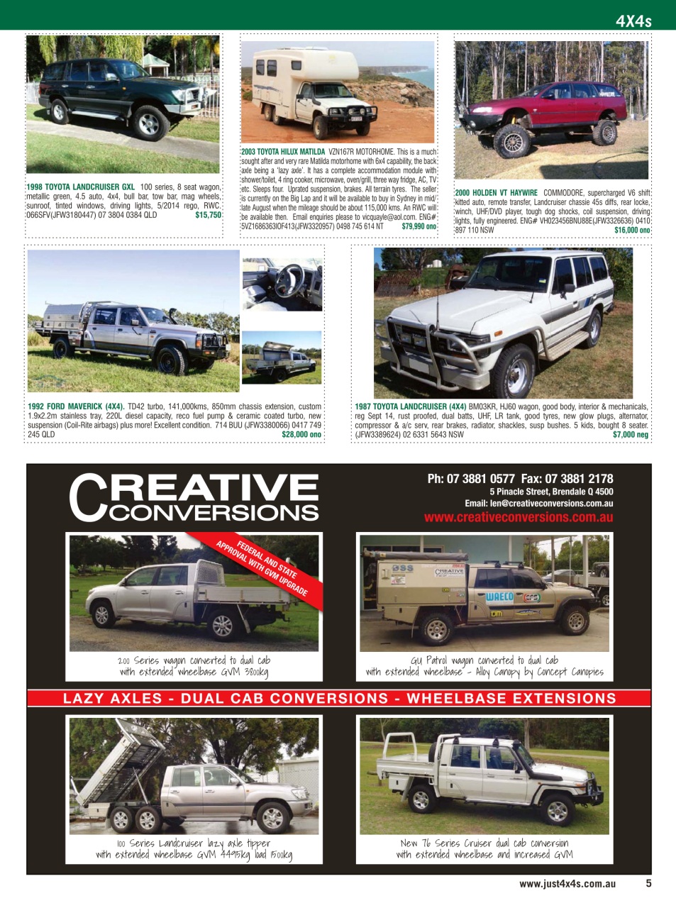 JUST 4X4S Preview Pages