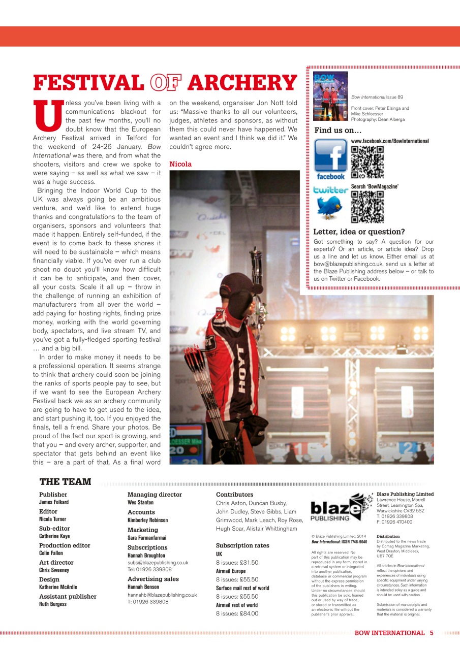 Bow International Preview Pages