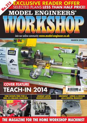 Model Engineer & Workshop Magazine issue March 2014