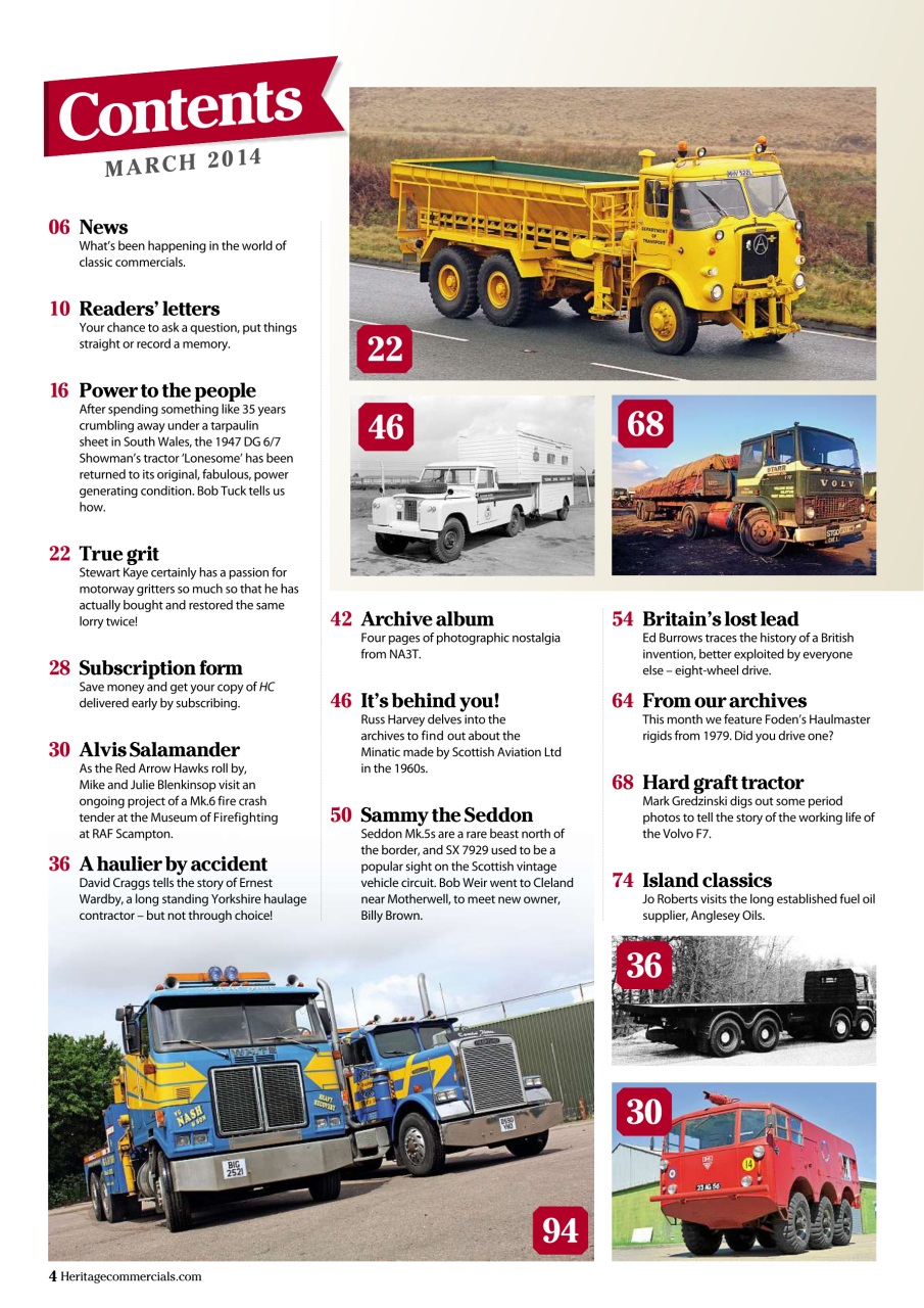 Heritage Commercials Magazine Preview Pages