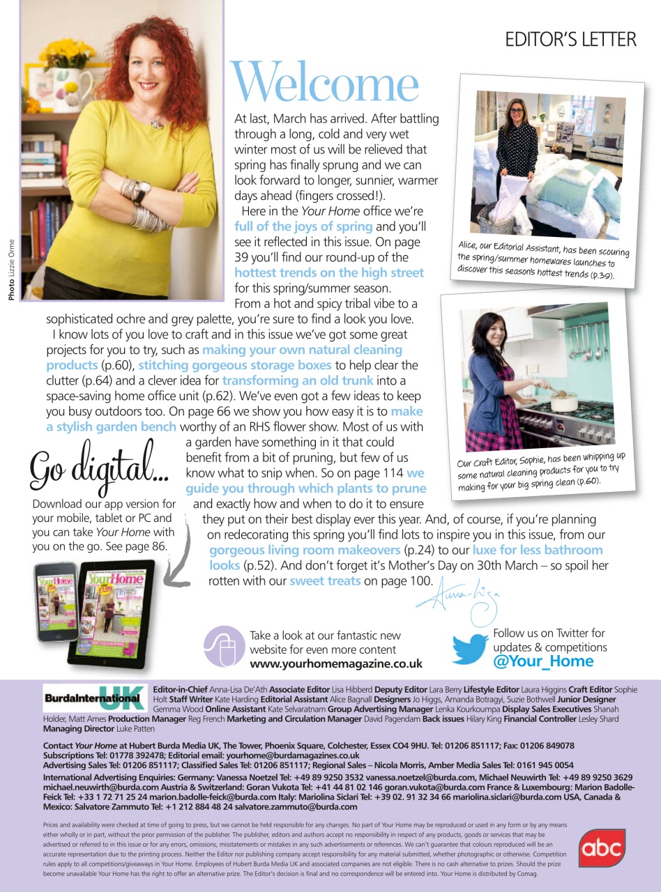 Your Home Magazine Preview Pages