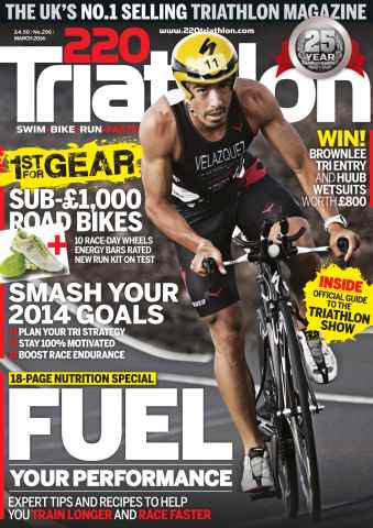 220 Triathlon Magazine issue March 2014