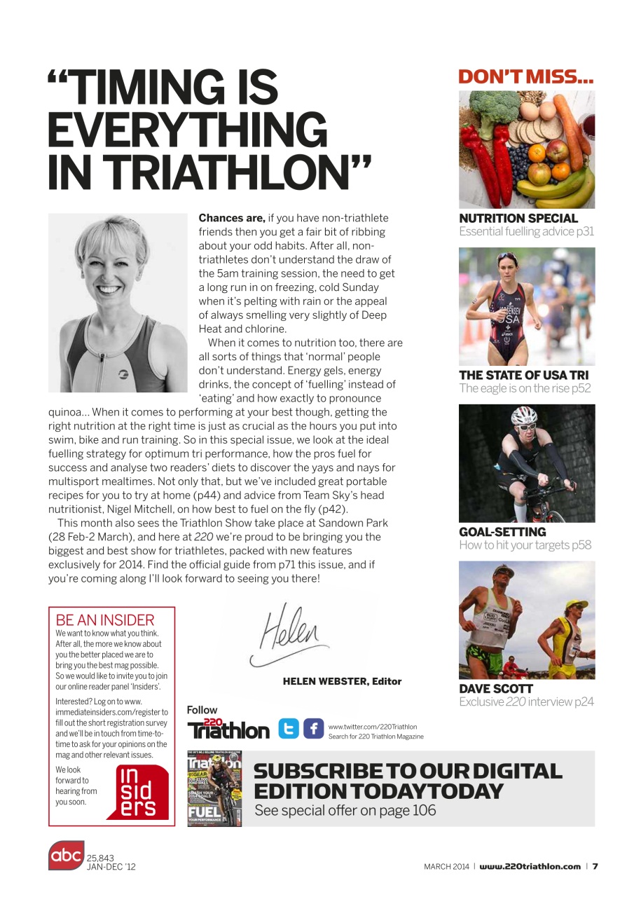 220 Triathlon Magazine Preview Pages