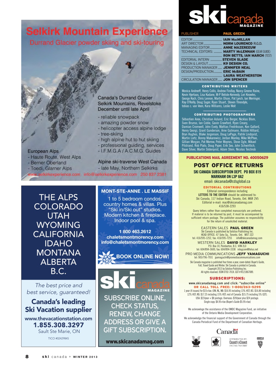 Ski Canada Preview Pages