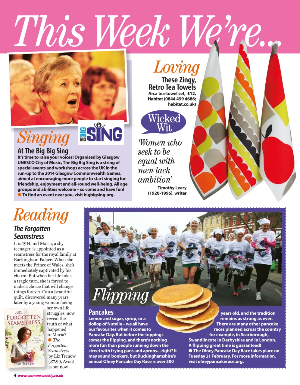 Woman's Weekly Preview Pages