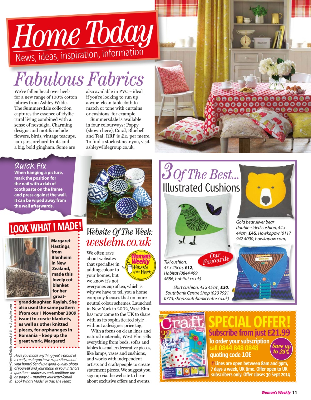 Woman's Weekly Preview Pages