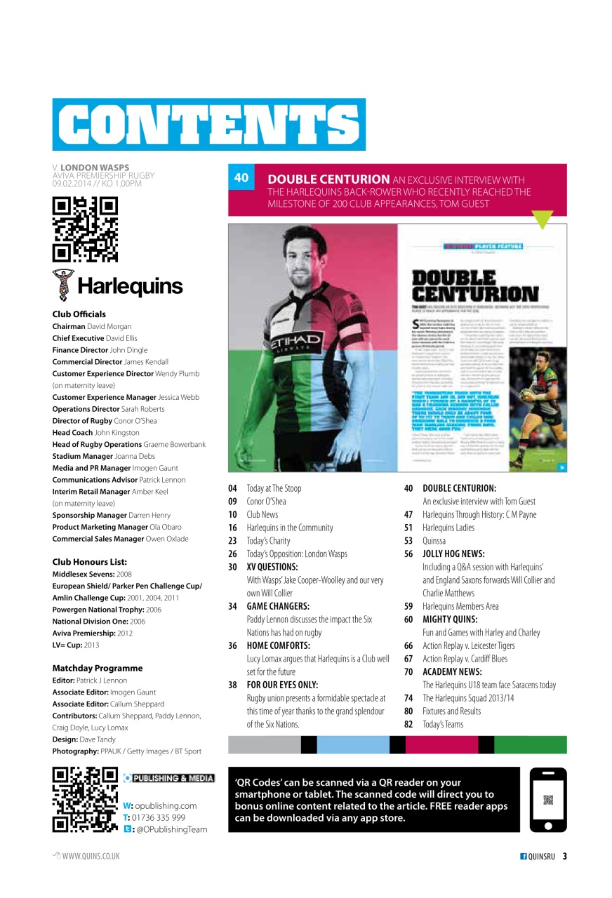 Harlequins Preview Pages