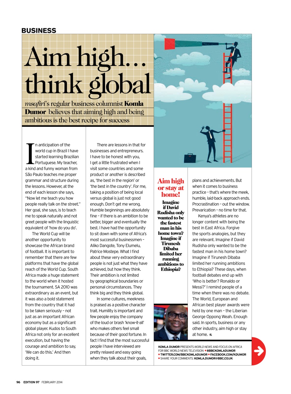 MSAFIRI – Kenya Airways Inflight Preview Pages