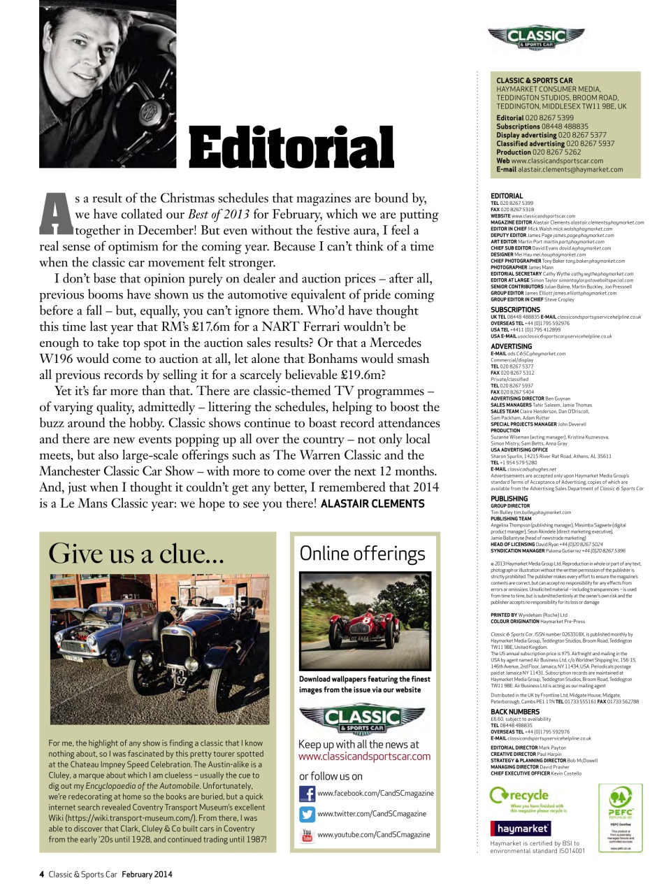 Classic & Sports Car Preview Pages