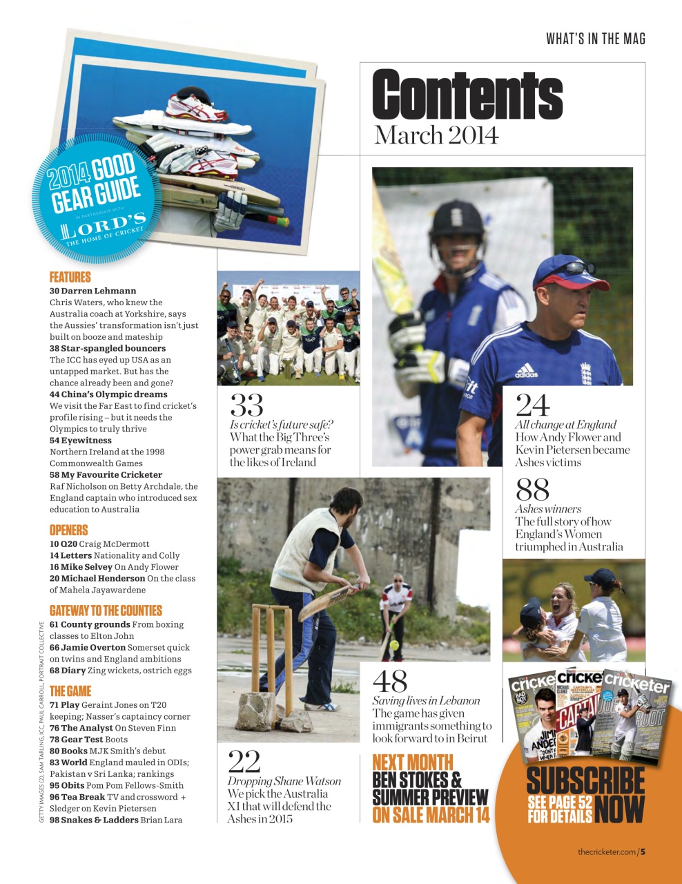 The Cricketer Magazine Preview Pages