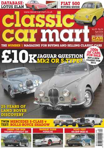 Classic Car Mart issue Vol.20 No.04 10K Jaguar Question: Mk2 or S-Type
