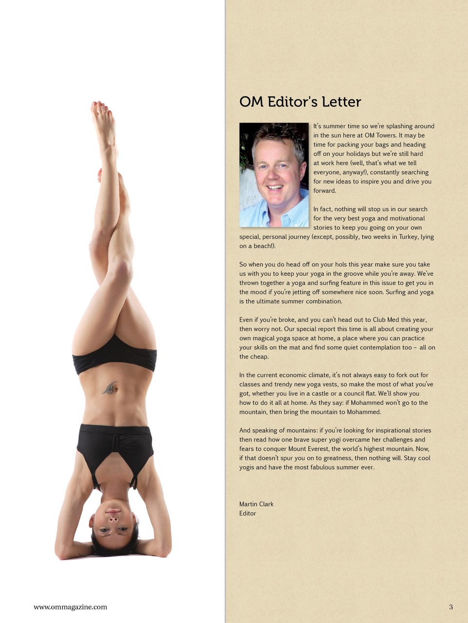 OM Yoga Magazine Preview Pages
