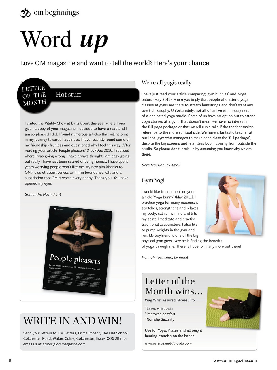 OM Yoga Magazine Preview Pages