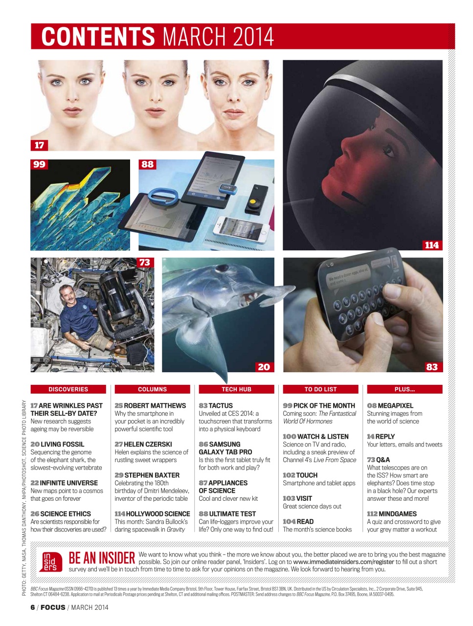 BBC Science Focus Magazine Preview Pages