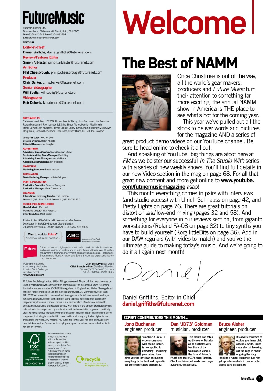 Future Music Preview Pages