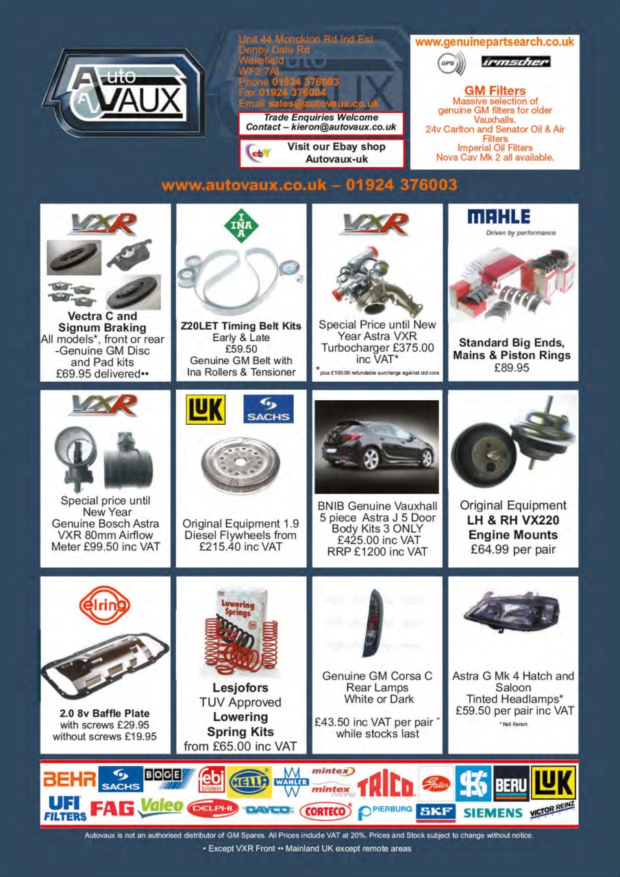 Performance Vauxhall Preview Pages