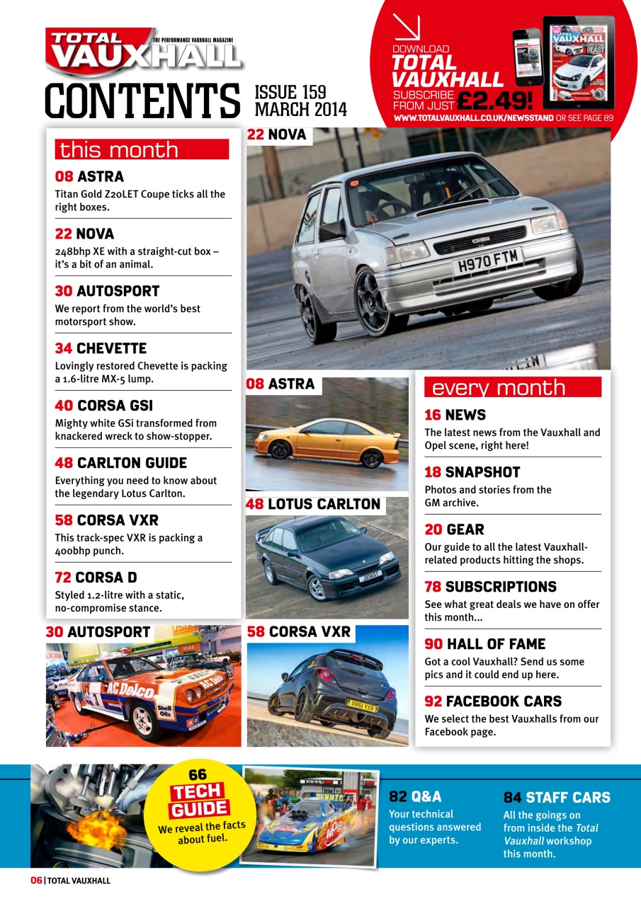 Performance Vauxhall Preview Pages