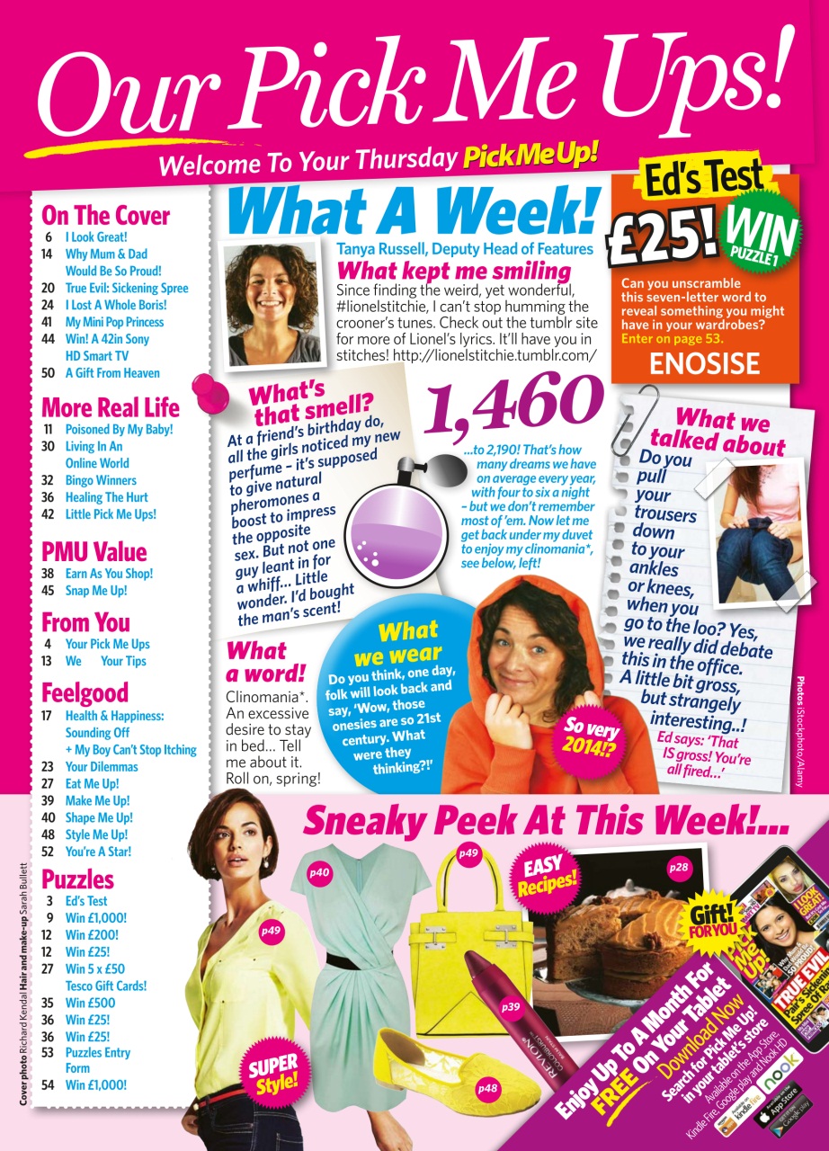 Pick Me Up Preview Pages