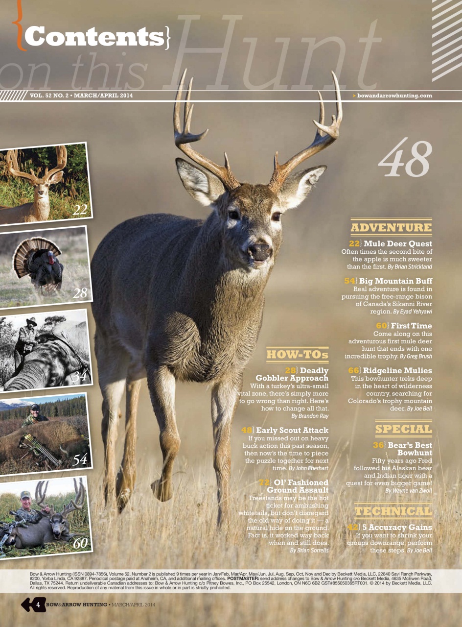 Bow & Arrow Hunting Preview Pages