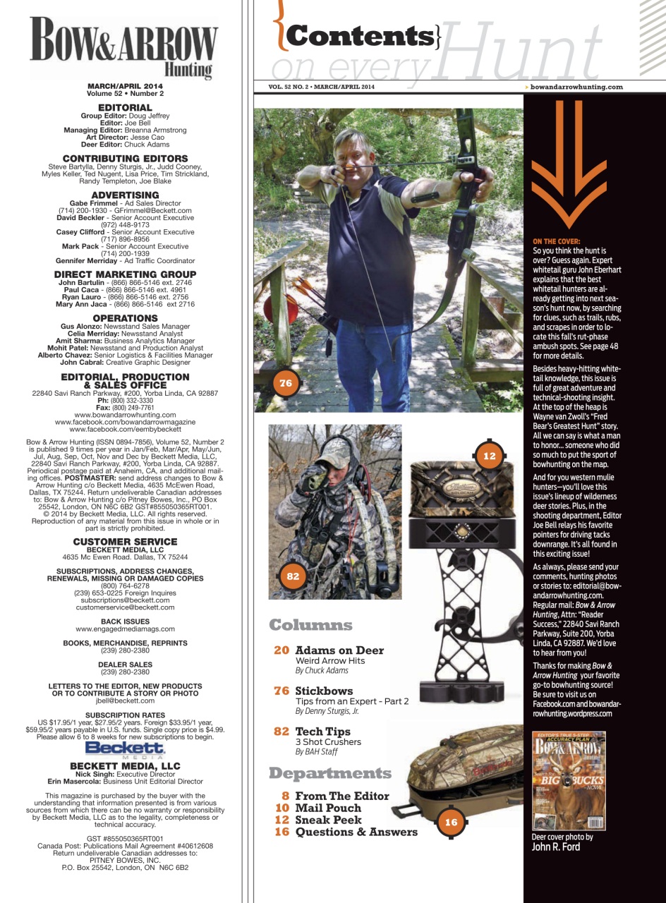 Bow & Arrow Hunting Preview Pages