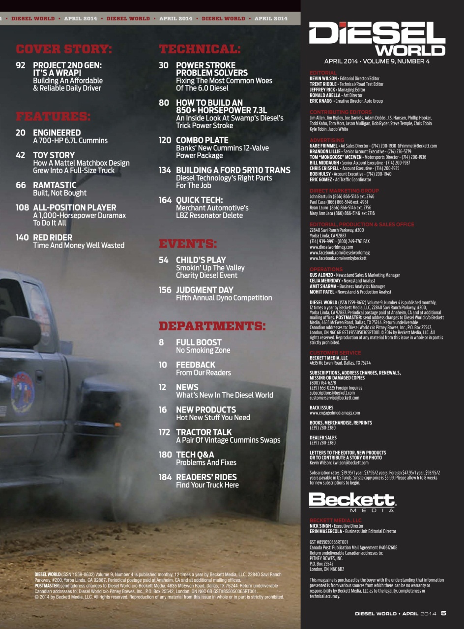 Diesel World Preview Pages